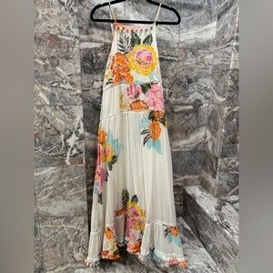 Farm Rio Floral Maxi Dress with Colorful Blooms